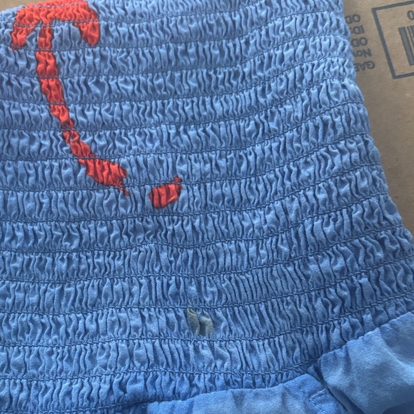 Tory Burch Light Blue Jumpsuit with Orange Accents - Picture 13 of 16